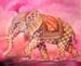 301 Pink elefant  50x40cm
